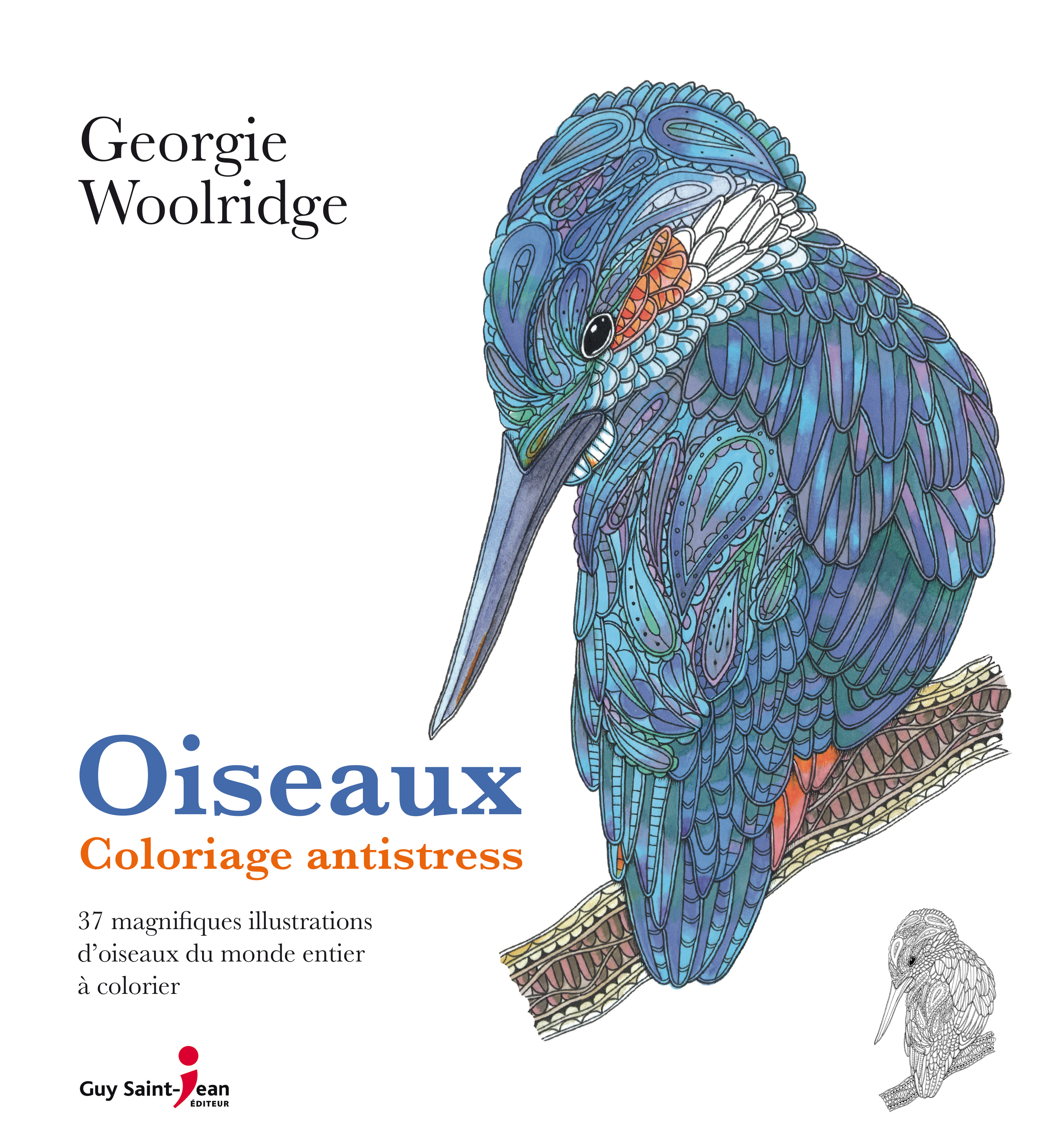 Oiseaux Coloriage Antistress Guy Saint Jean éditeur